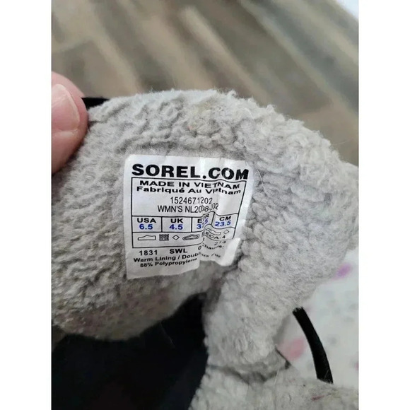 Sorel Tivoli Herringbone‎ Waterproof Winter Snow Duck Boots size 6.5 #5 - Picture 6 of 8